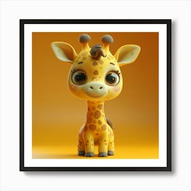Cute Giraffe 5 Art Print