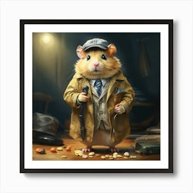 Detective Hamster 2 Art Print