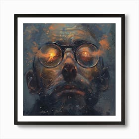 Face Of A Man Art Print