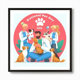 National Pet Day 7 Art Print