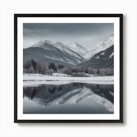 Reflections In A Lake Art Print