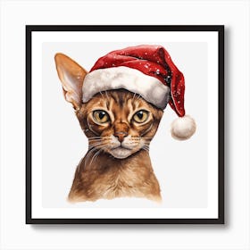 Santa Cat 41 Affiche