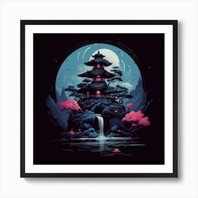 Japanese Temple Art Print