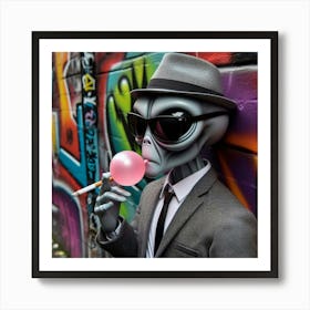 Alien Lollipop Art Print