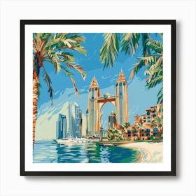 Dubai Skyline 2 Poster