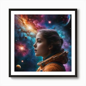 Space Girl Art Print