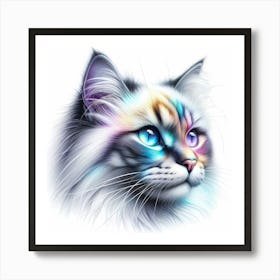 Creative Feline Cat Artwork 117 Art Print