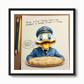 Doug The Duck Art Print