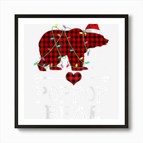 Red Plaid Poppop Buffalo Matching Family Pajama Christmas Art Print