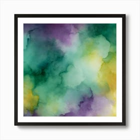 Abstract Watercolor Background 2 Art Print