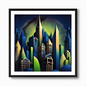 Cityscape 1 Art Print