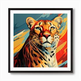 Leopard Painting Art Print