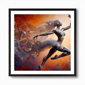 Dancer In Motion Art Print