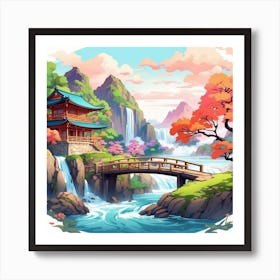 Asian Landscape Art Print