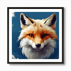 Fox Head Art Print