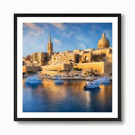 Sunset In Malta Art Print