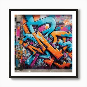 Graffiti Wall 4 Art Print