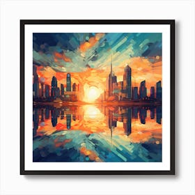 City Scape Art Print