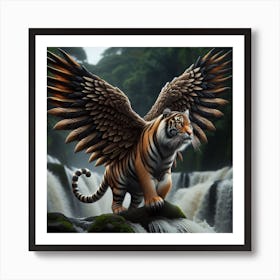 Winged Tiger Art Print