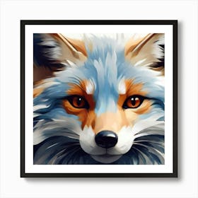 Fox Painting Art Print