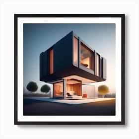 Futuristic House Art Print