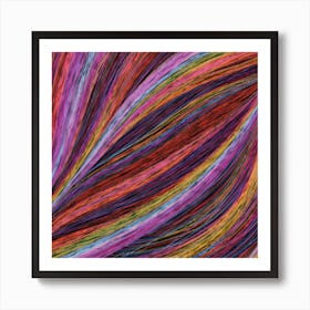 Abstract Rainbow Swirls Art Print