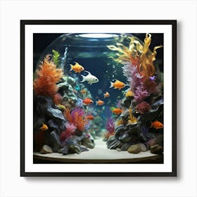 Aquarium In A Glass Dome Art Print