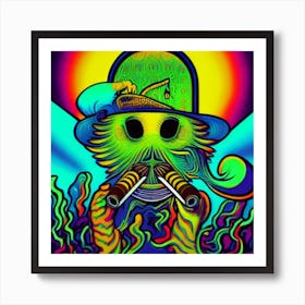 Psychedelic Monster Art Print