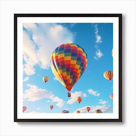 Hot Air Balloons In The Sky 7 Art Print