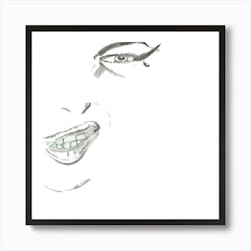 Face Of A Woman Art Print