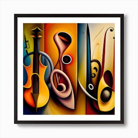 Musical Instruments 3 Art Print