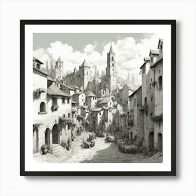 Old Town raw Art Print