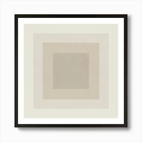 Minimalist Abstract Geometries - Gray 01 Art Print