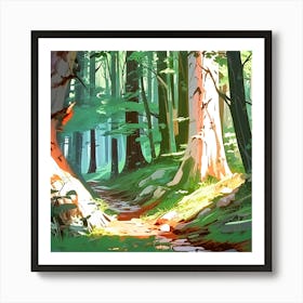 Path In The Woods 1 Art Print