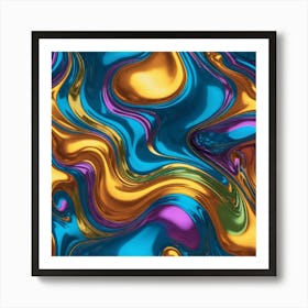 Metallic art Art Print