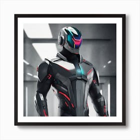 Futuristic Man In Suit 10 Art Print