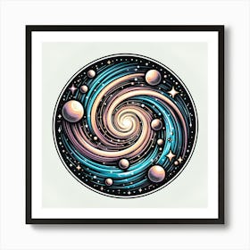 Galaxy Tattoo Art Print