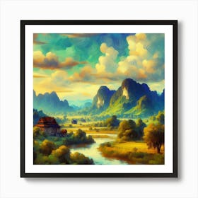 Landscape In Vietnam Art Print