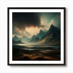 Landscape - Landscape Stock Videos & Royalty-Free Footage 4 Art Print