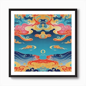 Japanese Art Flow 1 Art Print
