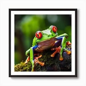 Colorful Tree Frog 2 Art Print