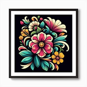 Floral Painting Art Print