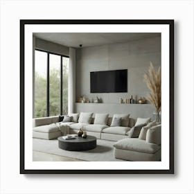 Modern Living Room 144 Art Print