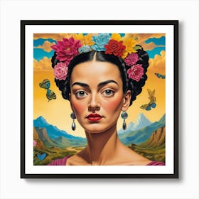 Frida Kahlo Painting 2 Art Print