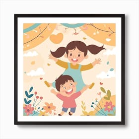 Happy Children Art Print