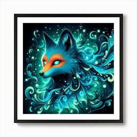 A mystical fox Art Print