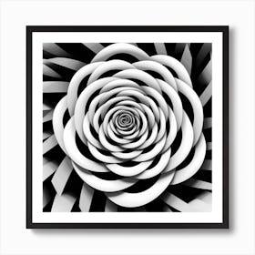 Spiral Flower 1 Art Print