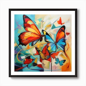 Butterfly Painting 6 Art Print