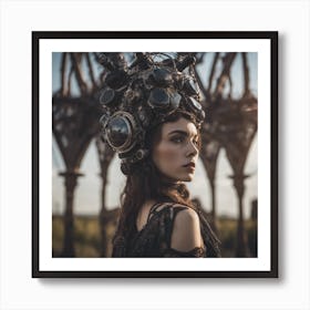 Solarpunk Gothic #4 Art Print