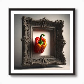 Pepper In A Frame Art Print